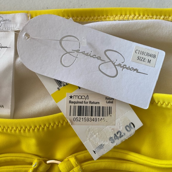 Jessica Simpson Yellow Bikini Bottom - Picture 3 of 8
